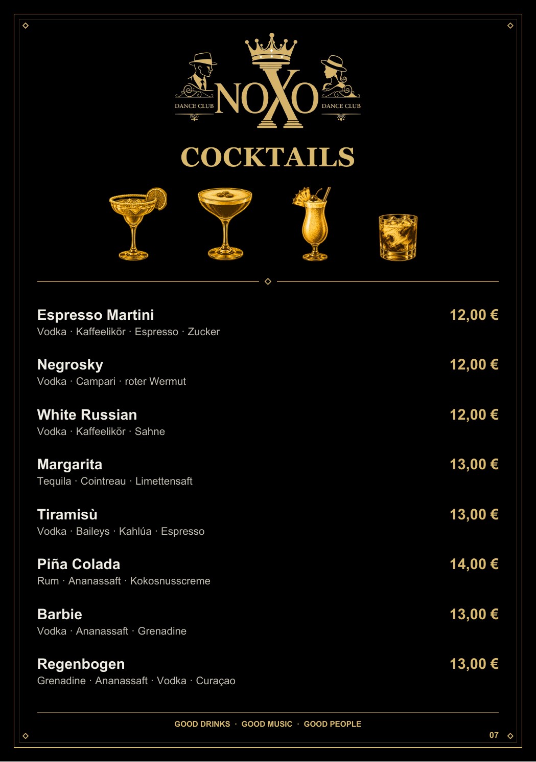 Weitere Cocktails
