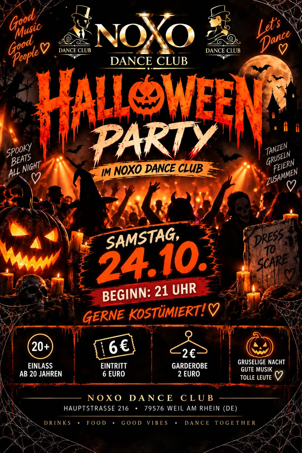NOXO Halloween Party am 24.10.2026